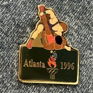 Wrestling Olympic Pin ~ 1996 Atlanta Summer Games